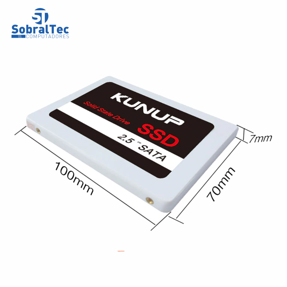 HD SSD Kunup 256GB 2.5 Sata 3 Leitura 550Mbps Gravação 350Mbps K168-256gb