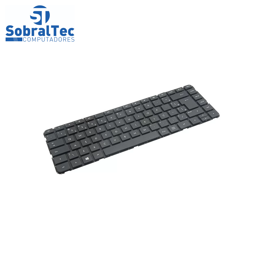 Teclado Notebook Compativel Com Hp Pavilion 14-B -Preto - Br -Sem Frame Flat Normal