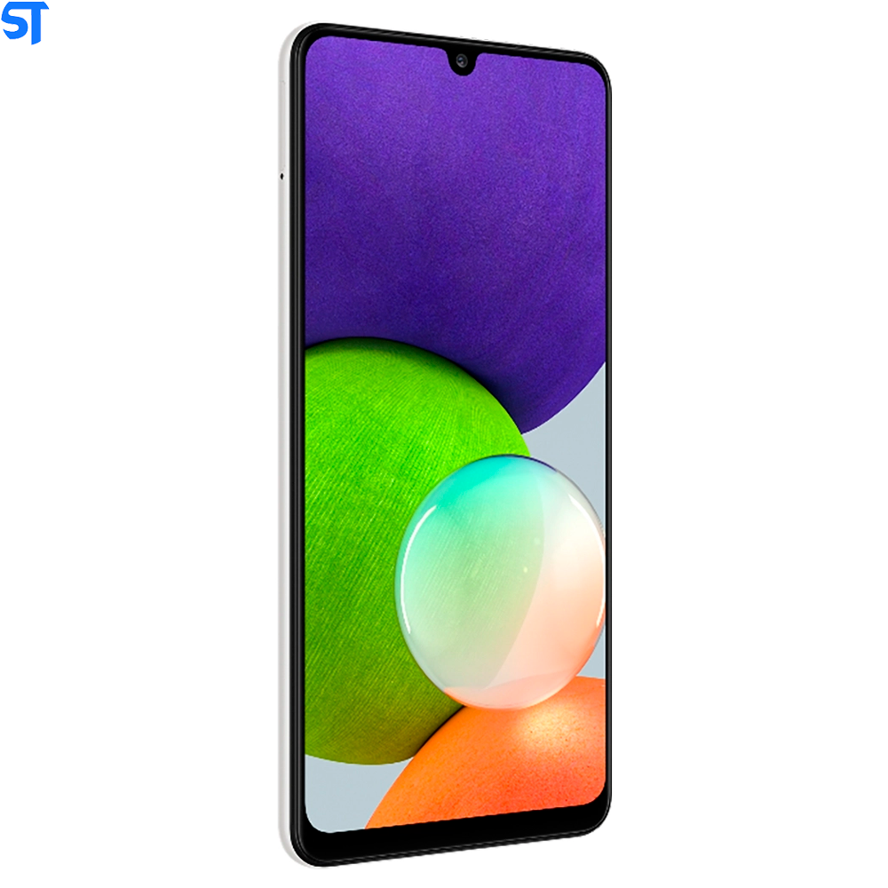 Smartphone Samsung Galaxy A22 128GB Branco 4G - 4GB RAM Tela 6,4” Câm. Quádrupla + Selfie 13MP