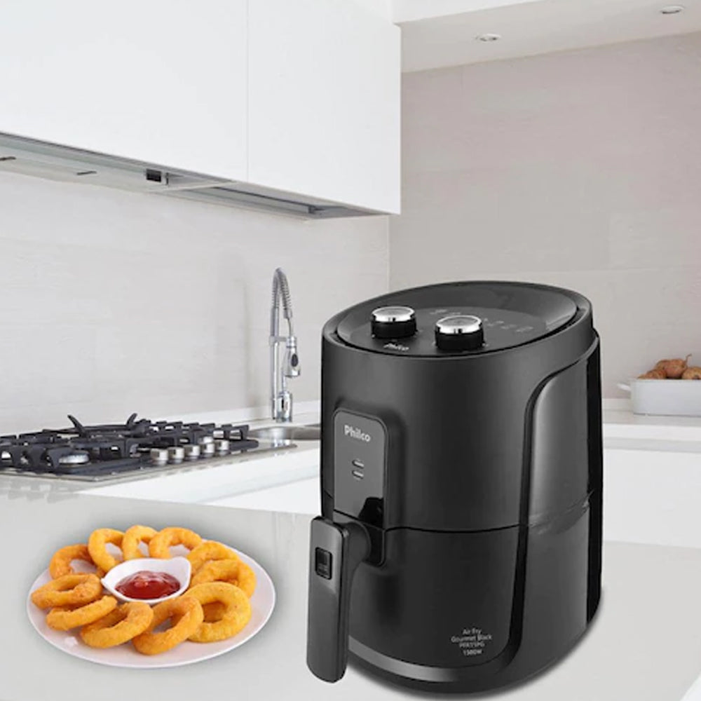 Fritadeira Elétrica Sem Óleo Air Fry Philco PFR15P Gourmet 4L - Preta