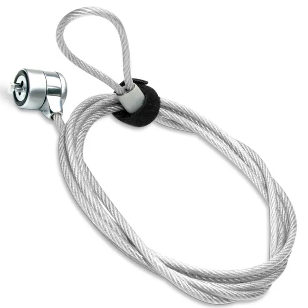 Trava De Segurança Notebook Pc Cadeado 2 Chaves Cabo De Aço