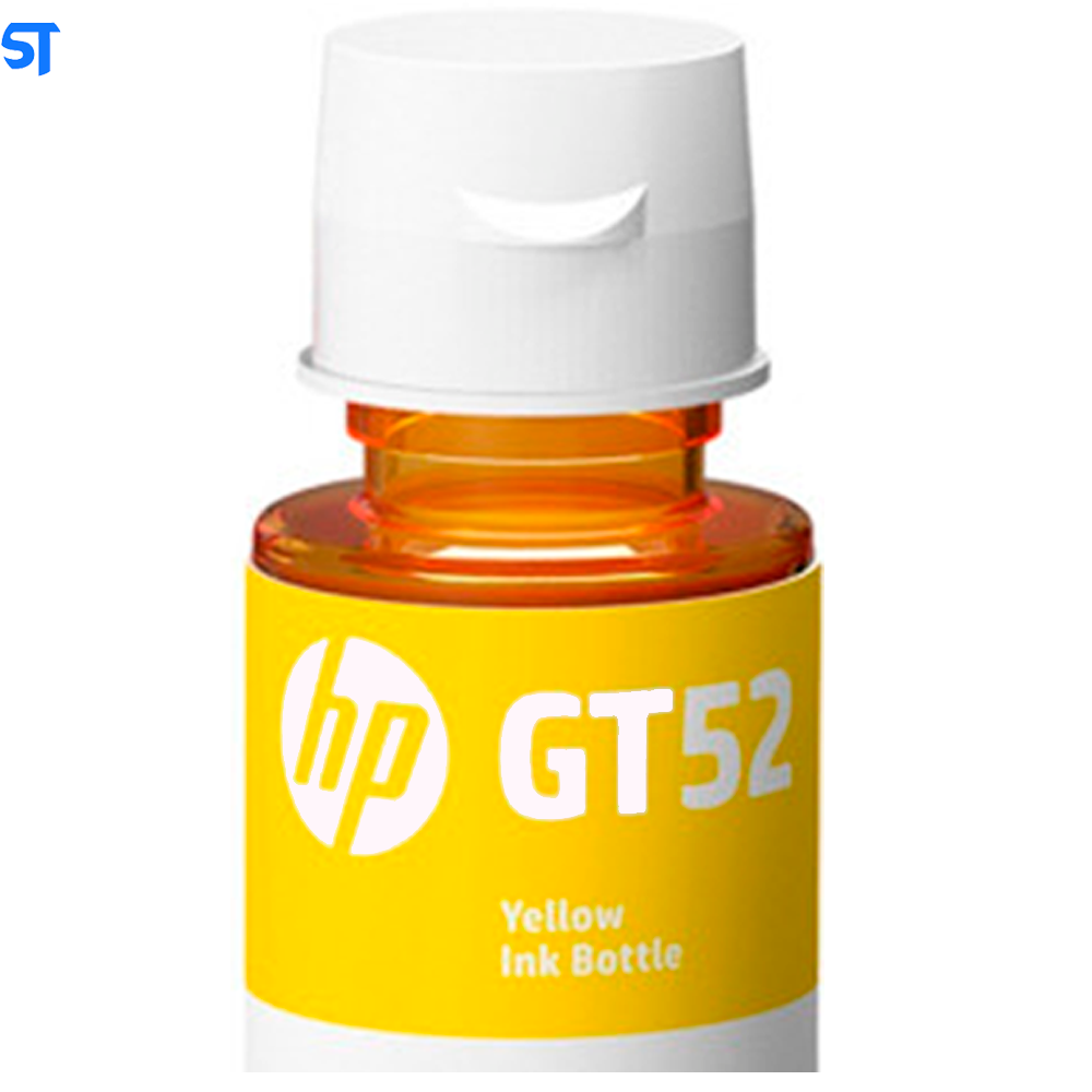 Refil de Tinta HP GT52  Amarelo 8.000 Paginas Compativel com HP Smart Tank/ Series HP Ink Tank Series/ HP DeskJet GT 580