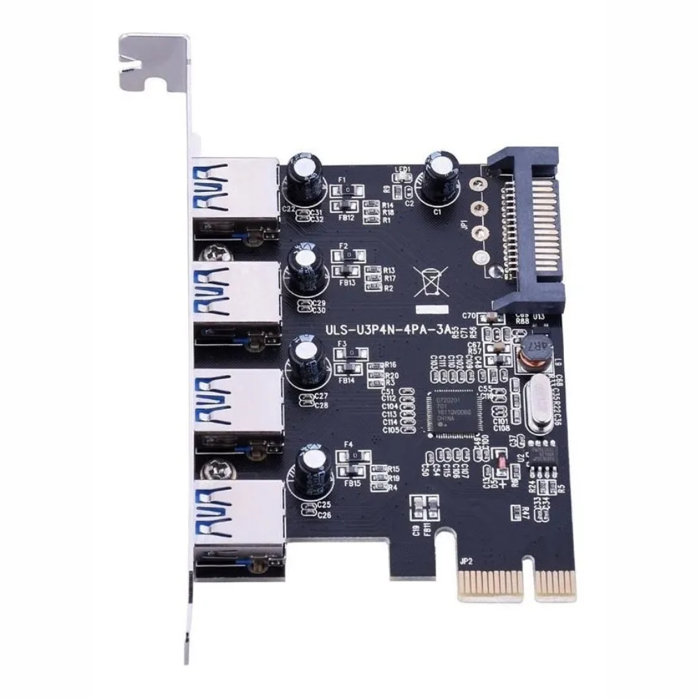 Placa PCI-Express Com 4 Portas USB 3.0 5Gb/s Knup KP-T102