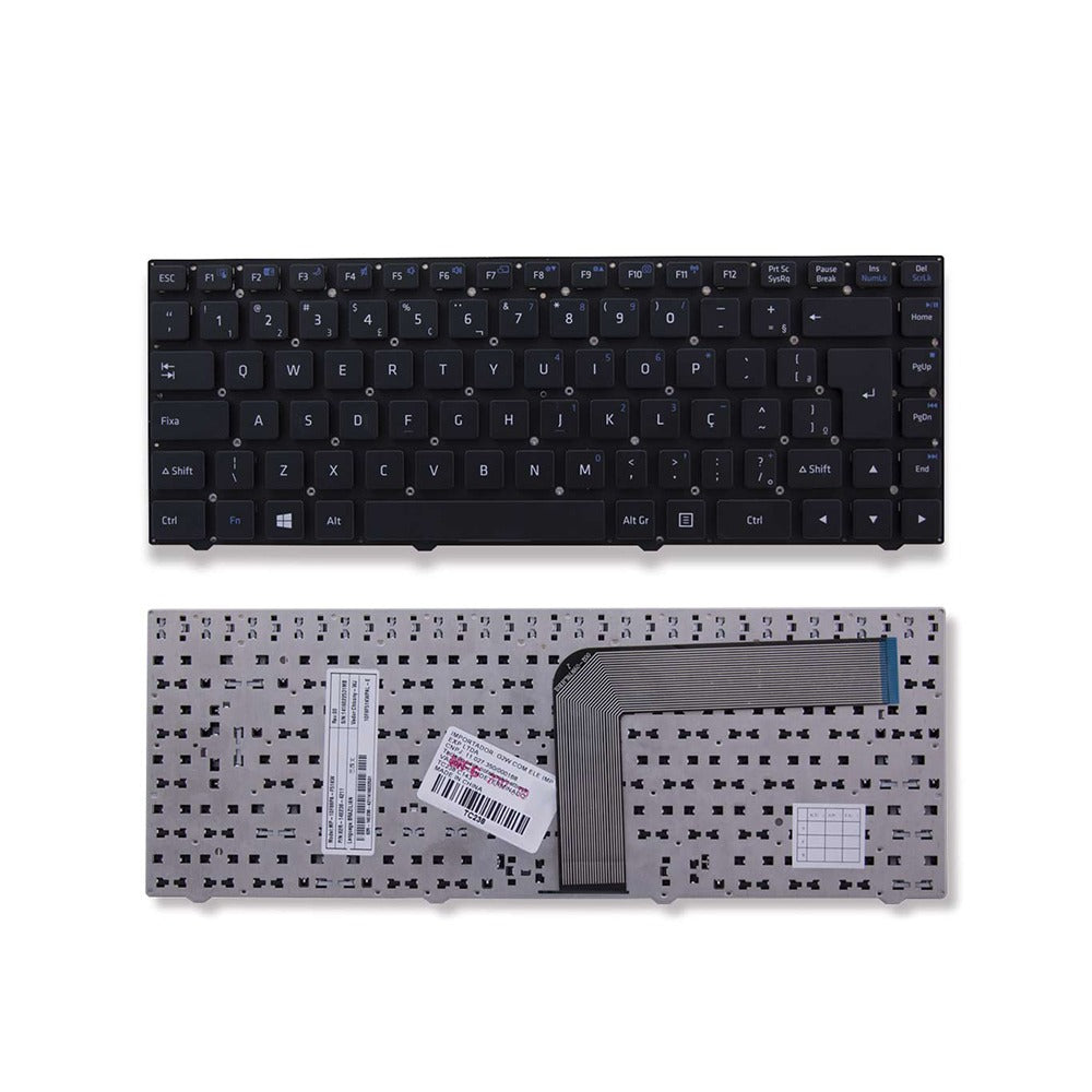 Teclado Com Moldura Notebook Positivo Master N40i