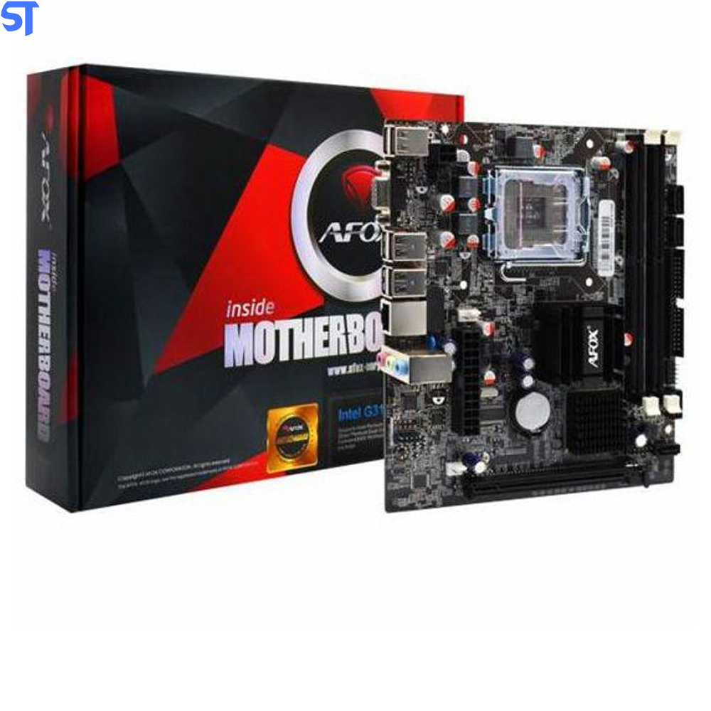 Placa Mãe Soquete 775 Afox Ig31-Ma6 Ddr2 Vga Usb2.0 Lan Som