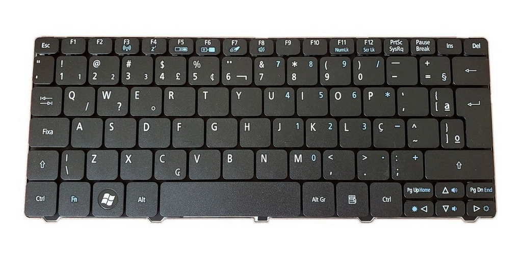 Teclado Netbook Acer Aspire One D255 V111102AK1 Preto BR