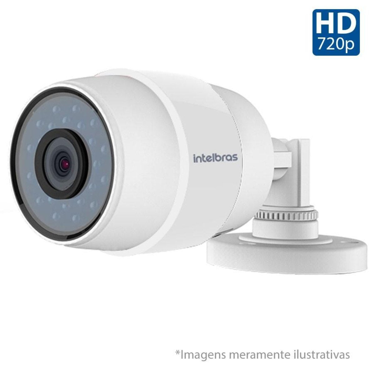 Camera de Seguranca Intelbras Wi Fi HD iC5 Mibo IP 66 Resistente à ChuvaInfravermelho 30 Metros