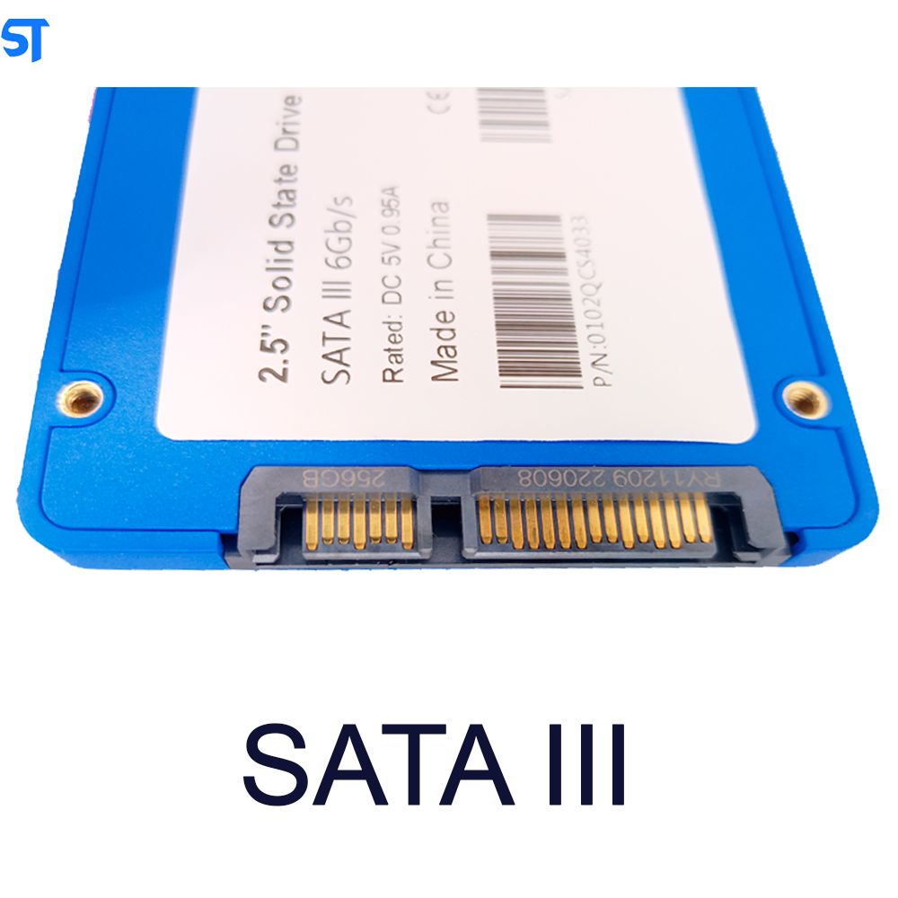 HD SSD SobralTec 256Gb 2.5 Sata3 Leitura 570Mb/s Escrita 500Mb/s Azul