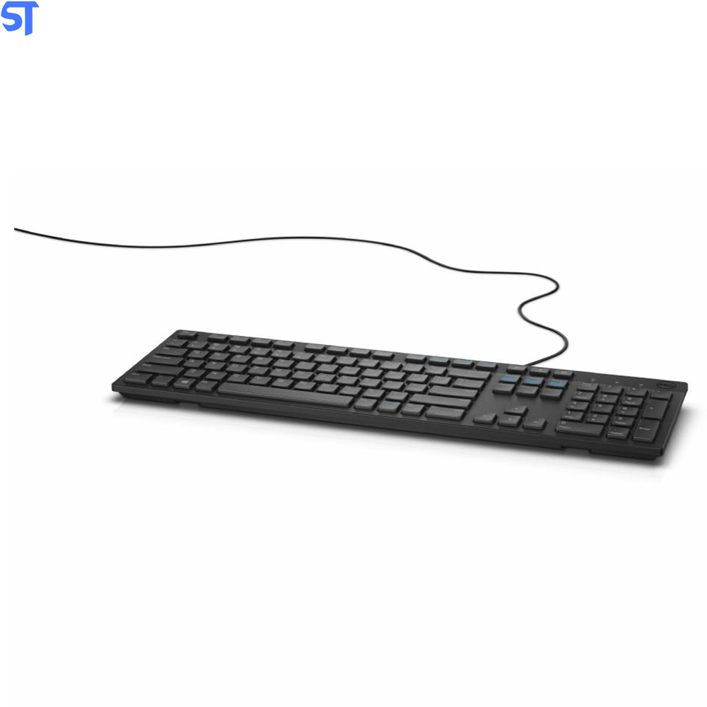 Teclado Multimídia USB Dell KB216 Alfanumérico de 107 Teclas, Padrão PTBR