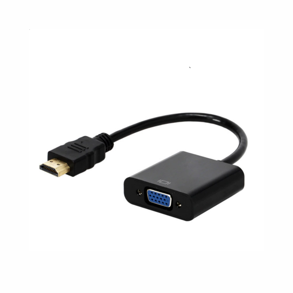 Conversor HDMI Macho para VGA Femea Com Cabo  para XBOX 360 PS4 3.5mm aux Com Cabo de Áudio