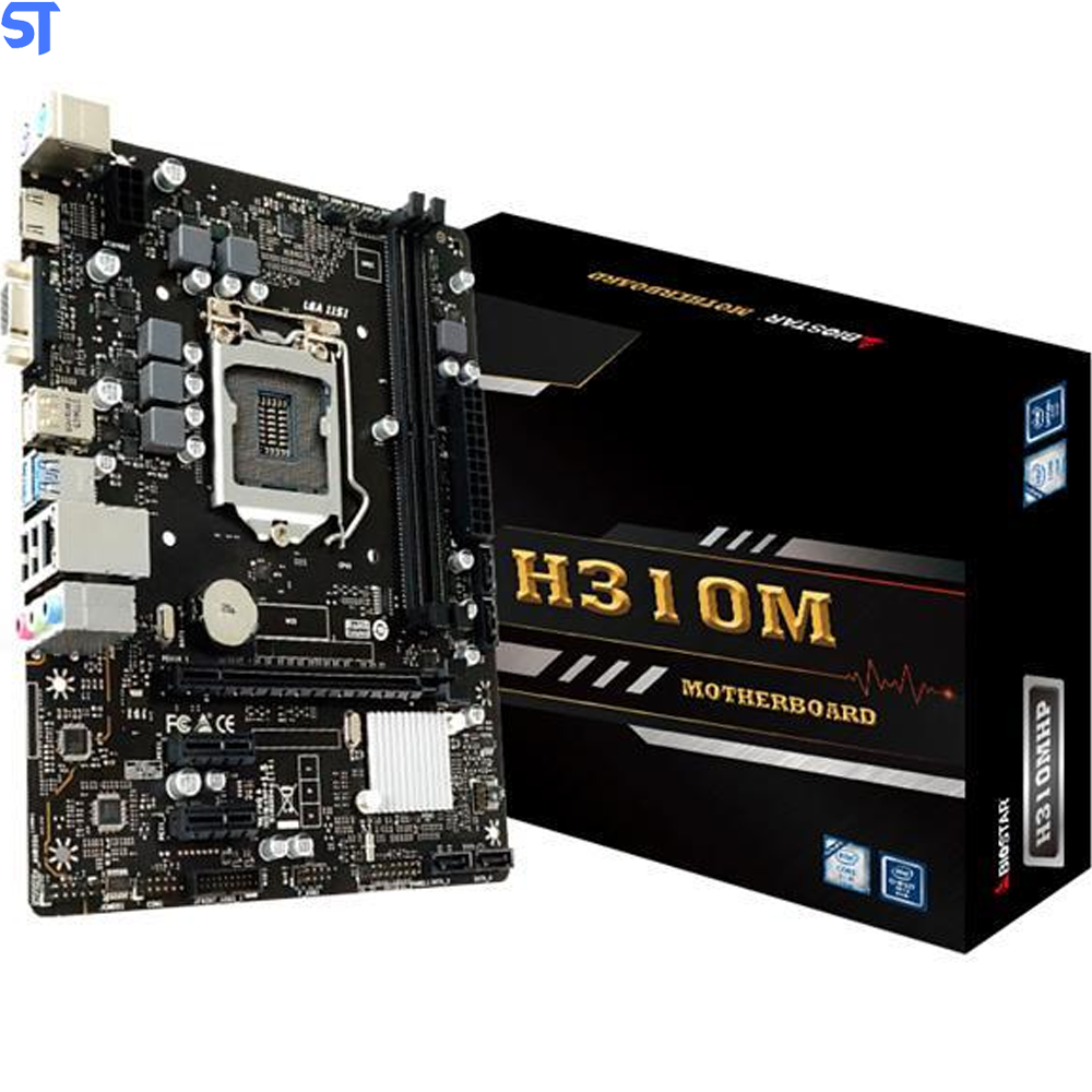 Placa Mãe Biostar H310MHP Socket LGA 1151 - DDR4 Geração 8 e 9