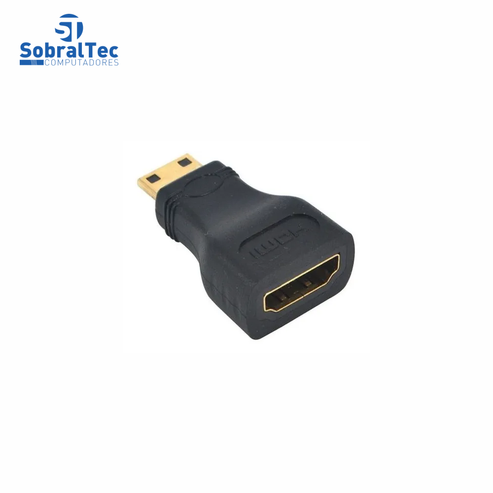 Adaptador HDMI Femea Para Mini HDMI Macho - Exbom