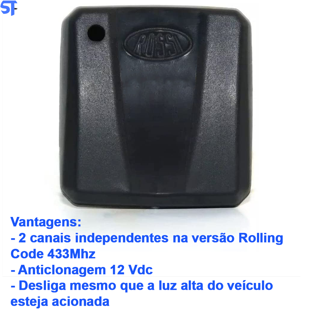 Controle Para Farol De Carro Ct Ck 1.0 Hcs 433mhz Tx Car Rossi