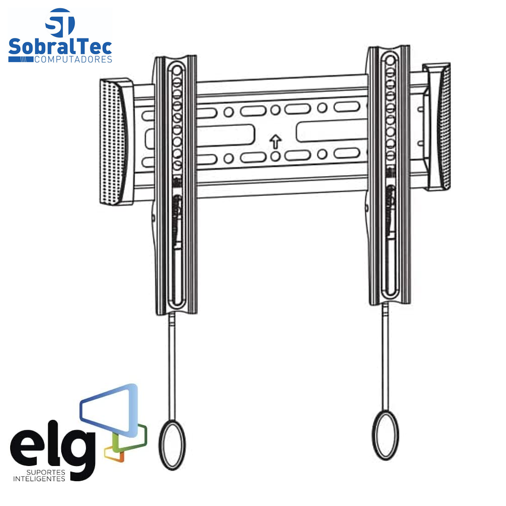 Suporte Fixo de Parede TVs LED LCD e Curva de 15 a 42 Polegadas ELG E200