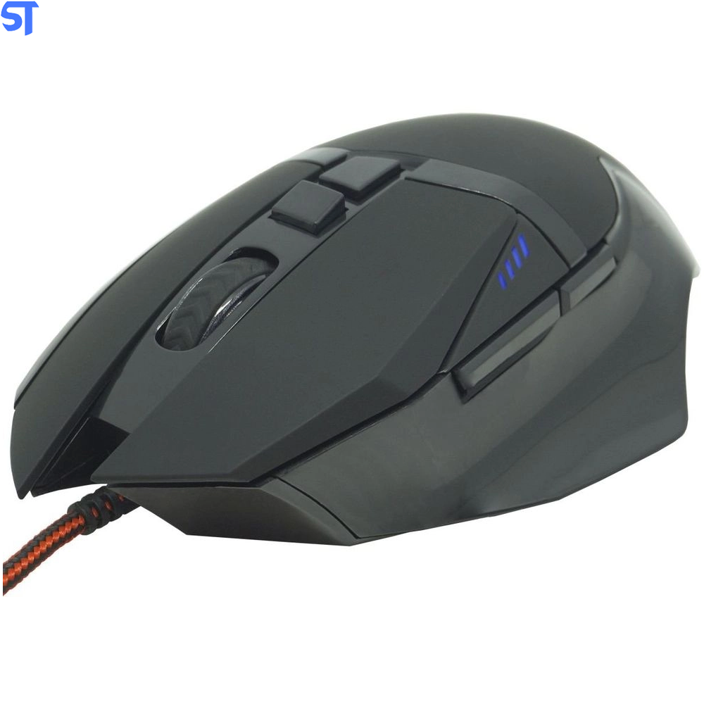 Mouse Gamer Usb 2400 Dpi 6 Botões Led Rgb Cabo Infokit X Soldado Gm-601