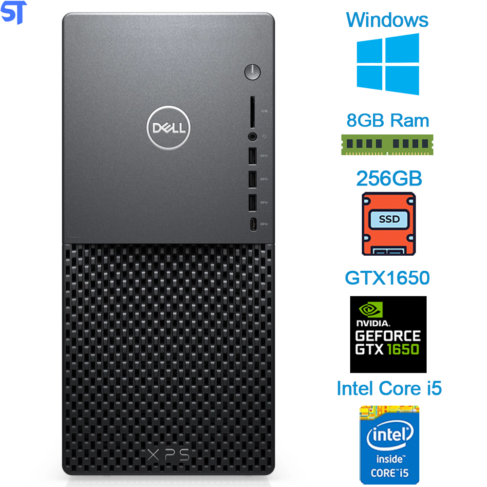 Computador Desktop Dell XPS 8940-A20 10ª Geração Intel Core i5 8GB 256GB SSD GTX 1650 SUPER Windows 10 Preto