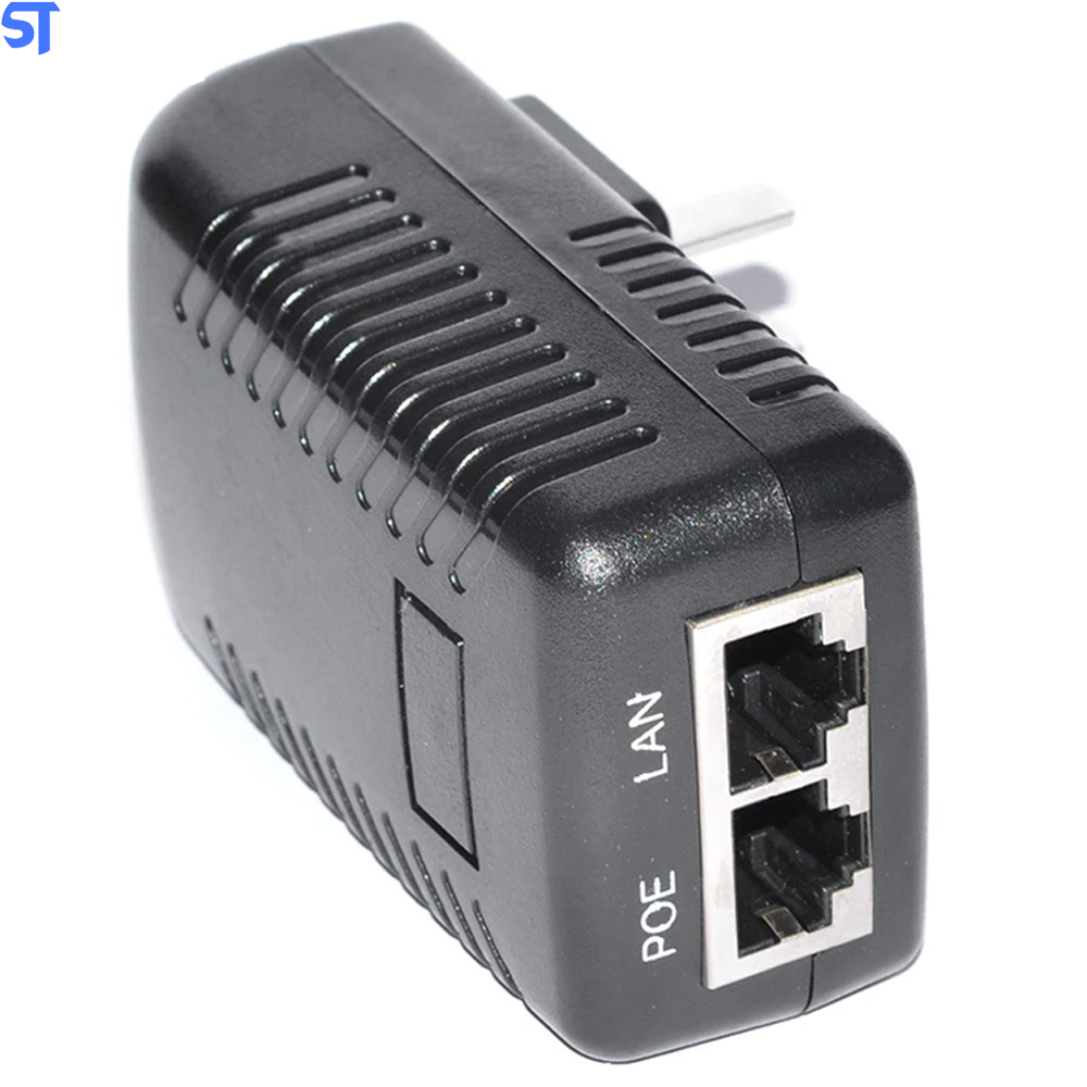 Fonte Poe Injector Ethernet CCTV 48V 0.5A