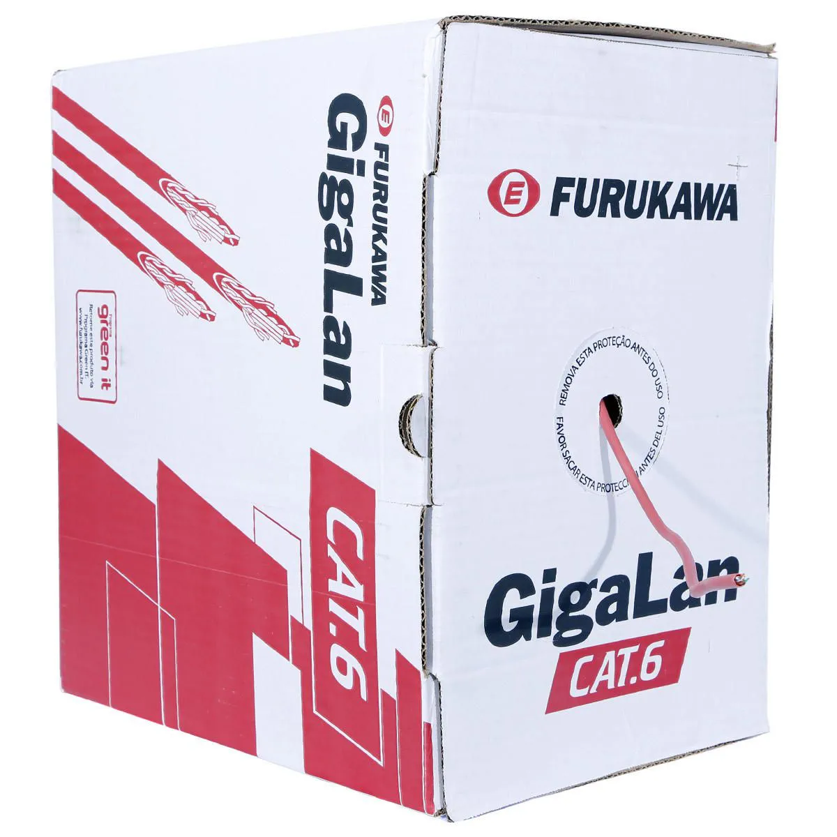 Cabo De Rede Furukawa Cat6 Gigalan Caixa Com 305 Metros