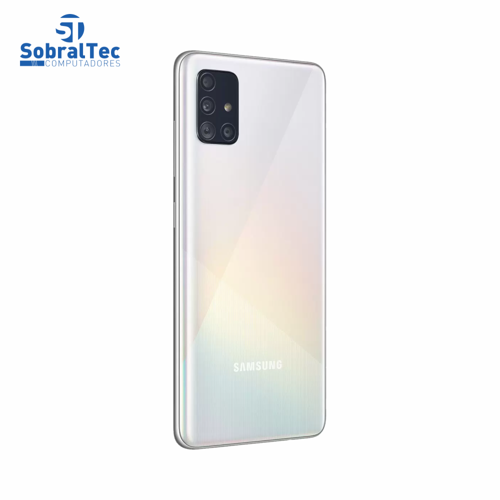 Smartphone Samsung Galaxy A51 128GB Branco 4G - 4GB RAM 6,5” Câm. Quádrupla + Câm. Selfie 32MP