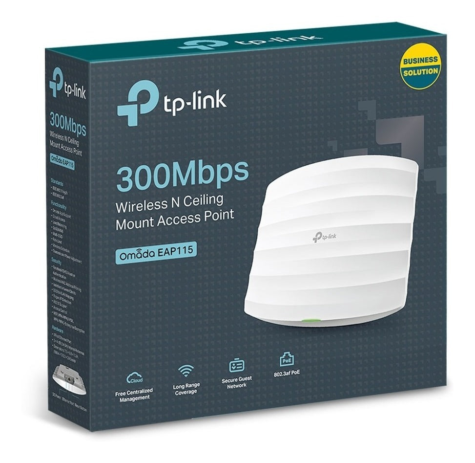Roteador de Teto TP-Link EAP115 300MBPS Wir N Gigabit Cei