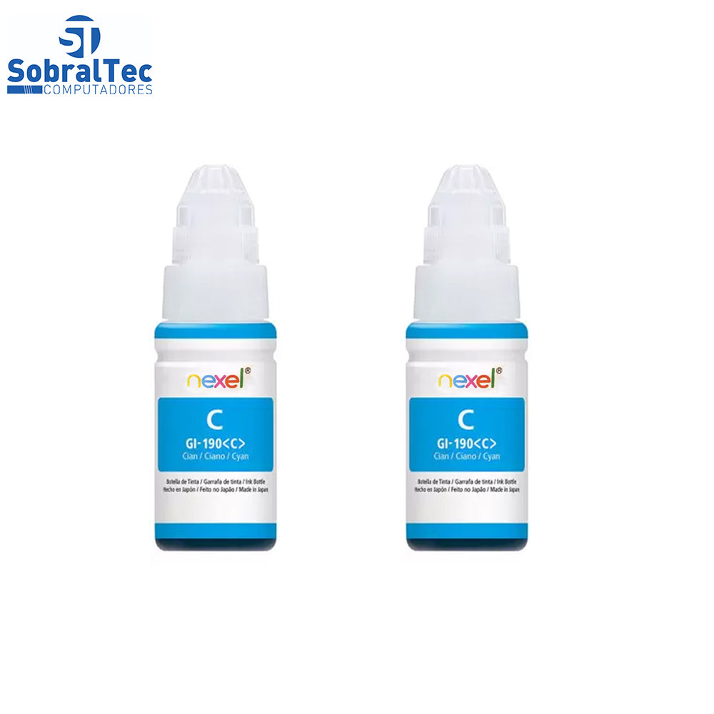Refil De Tinta Compativel Canon Nexel Ciano GL-190 70ML- Para 1100-2100-3100-3102-4100-4102