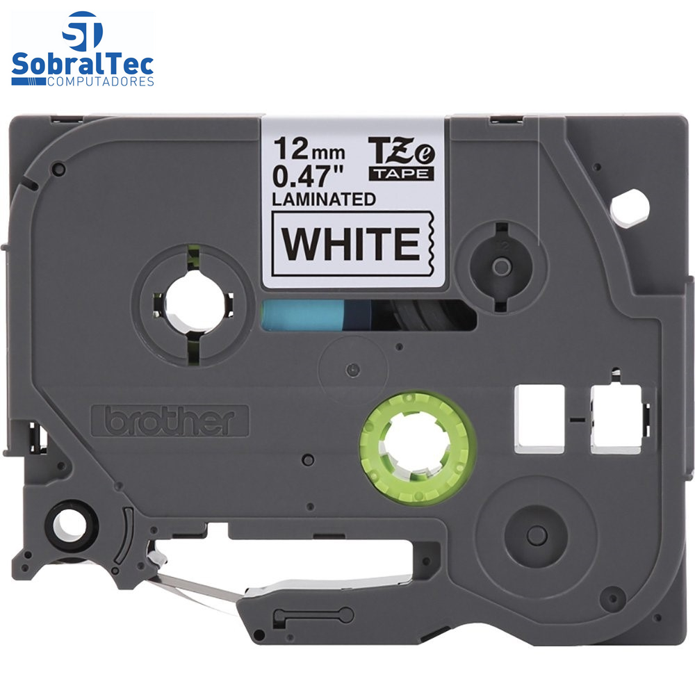 Fita para Rotulador Brother 12MM TZE231EU  Branca Com Escrita Preta