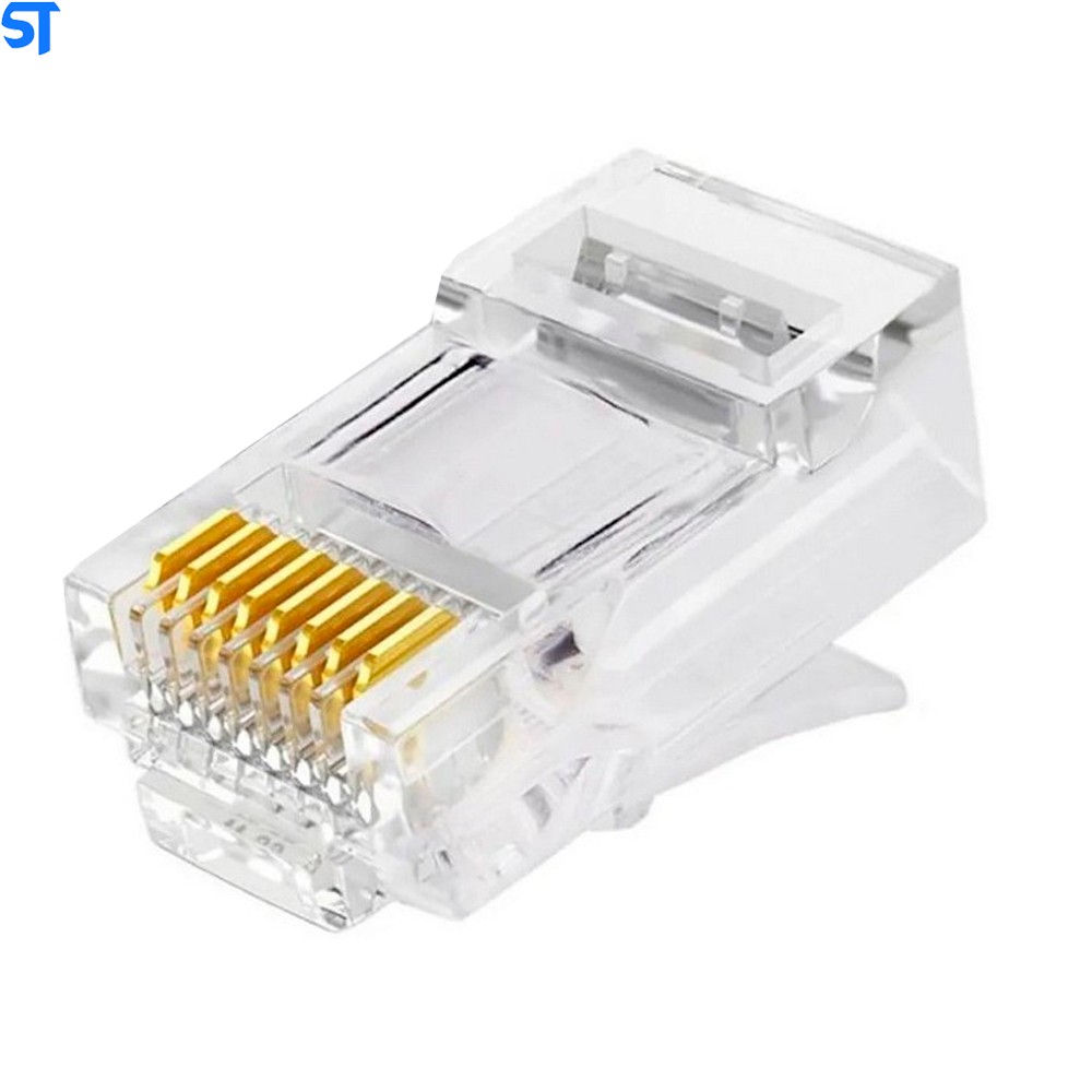 Plug Conector Modular RJ 45 CAT-5e Wurth Pacote com 100 (  Kit)