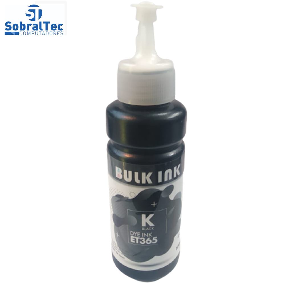 Refil de Tinta Preta  compativel Epson/HP Corante INK BANK ET 365 BK 100ML