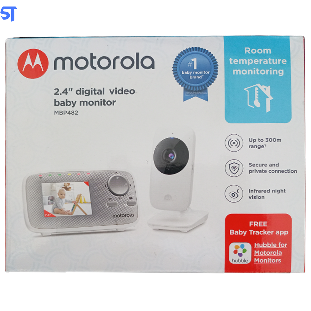 Babá Eletrônica Digital com Câmera  2.4" MBP 482, Branco - Motorola - Bivolt