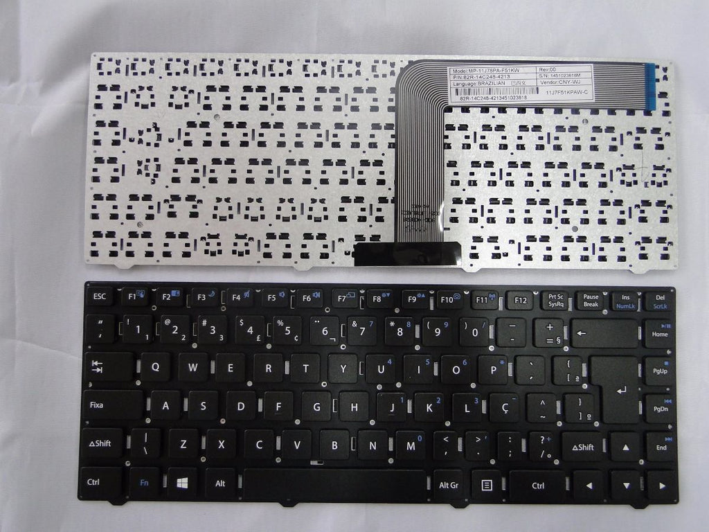 Teclado Notebook Positivo Mod- MP-11J78PA-F51kw PN 82r-14c248-4214 XR2998 XR3000 XR3008 W