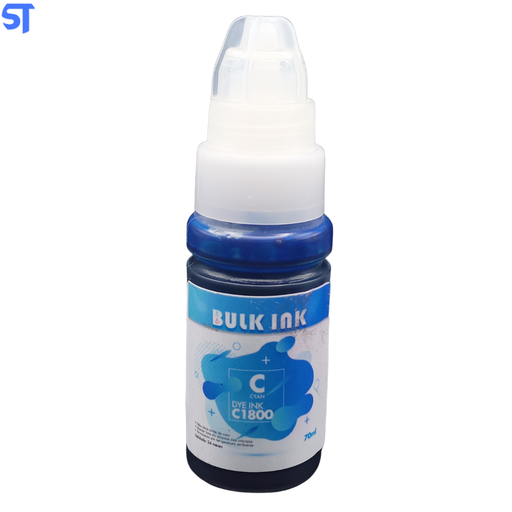 Refil De Tinta Bulk Ink compativel Canon Dye Ink BK CL190bk  CL-190 70ML Cyano para G1100 G3110 G3111 G4100 G4110