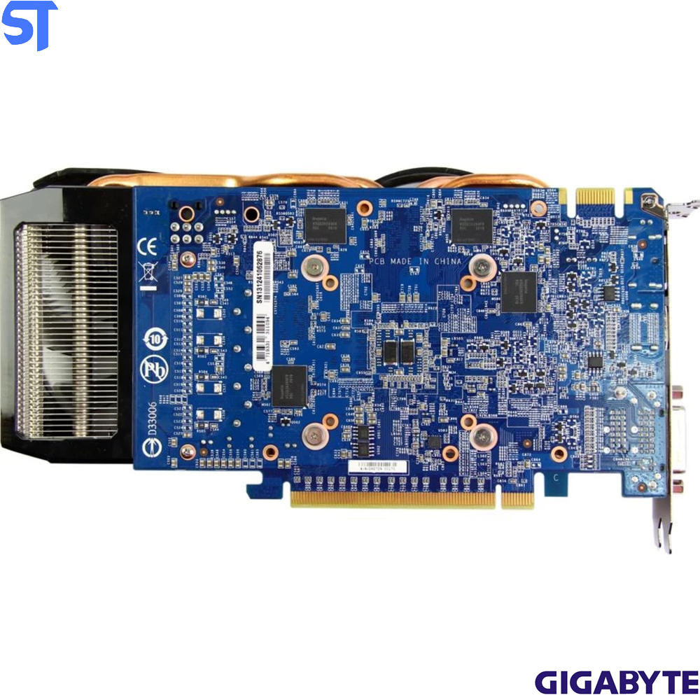 Placa de Vídeo GIGABYTE GV-N65TBOC Rev: 1.0-1GD 192Bit GDDR5 GTX650Ti