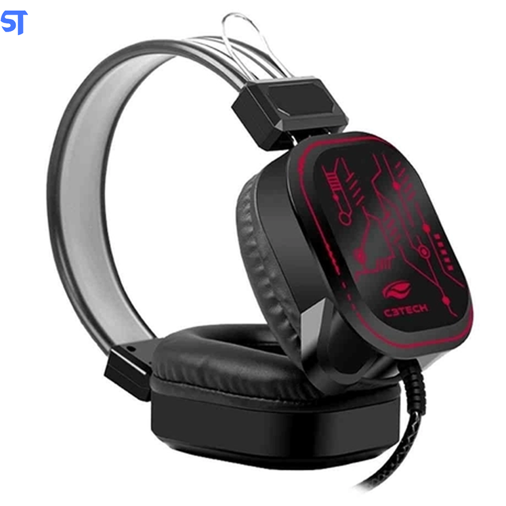 Headset Fone Com Microfone Gamer USB Crane PH-G320BKV2 C3Tr