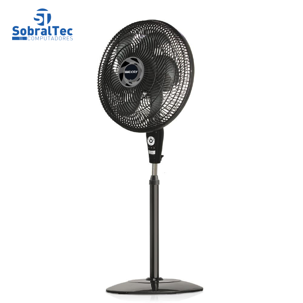 Ventilador de Coluna Mallory 40cm Air Timer TS+ com 3 Velocidades e Controle Remoto – Preto