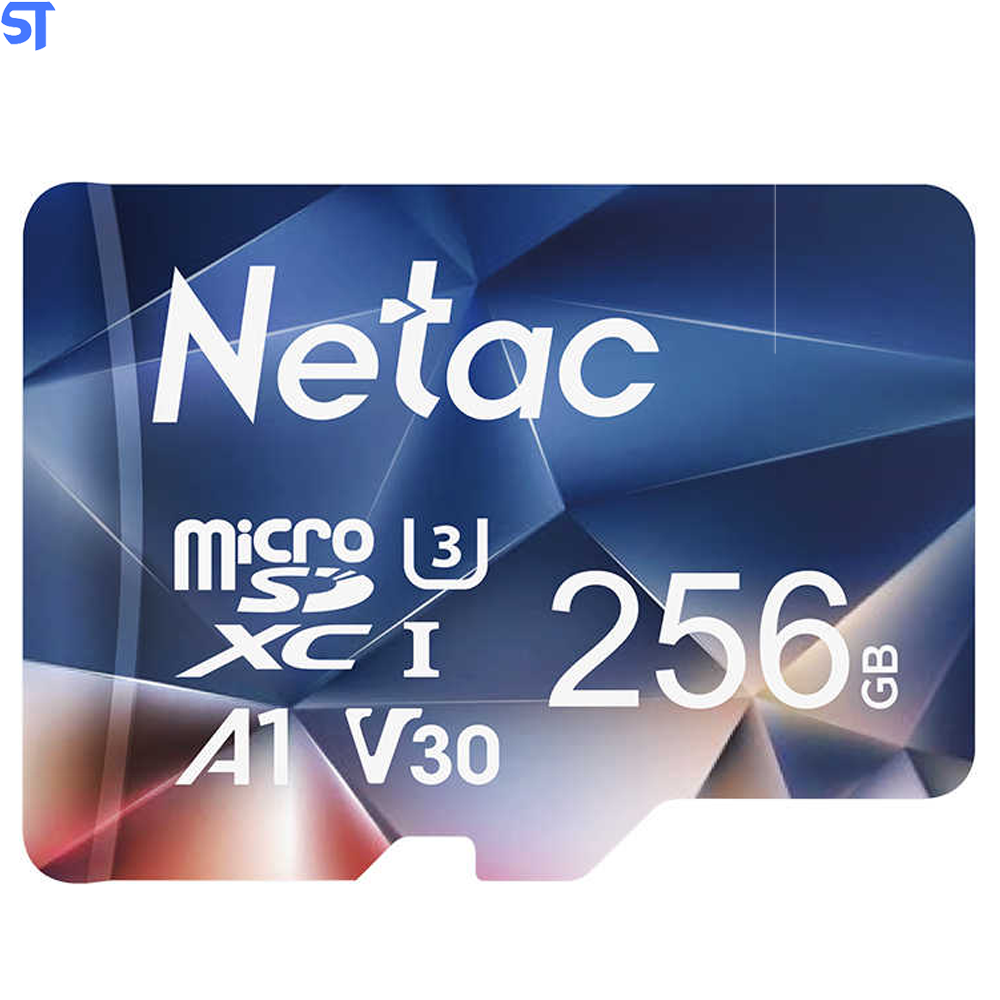 Cartão Micro SD Classe 10 U3 SDXC Netac 256Gb 100Mb/s De Leitura