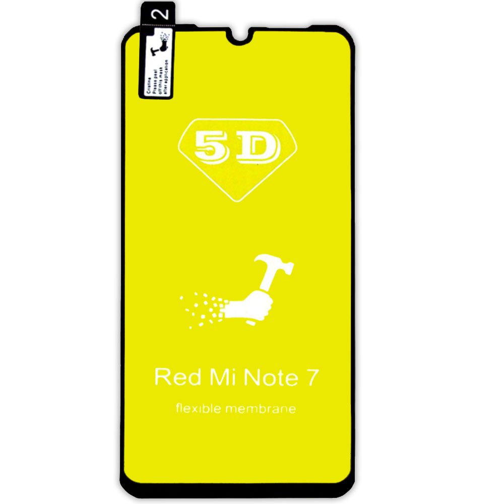 Pelicula 5D para Smartphone Xiaomi Redmi Note 7 Preto