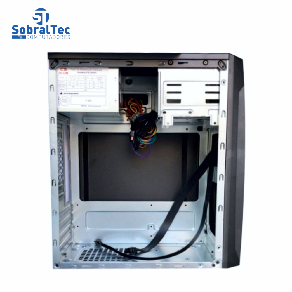 Gabinete Micro-ATX MT-11BK Com Fonte 200W C3Plus
