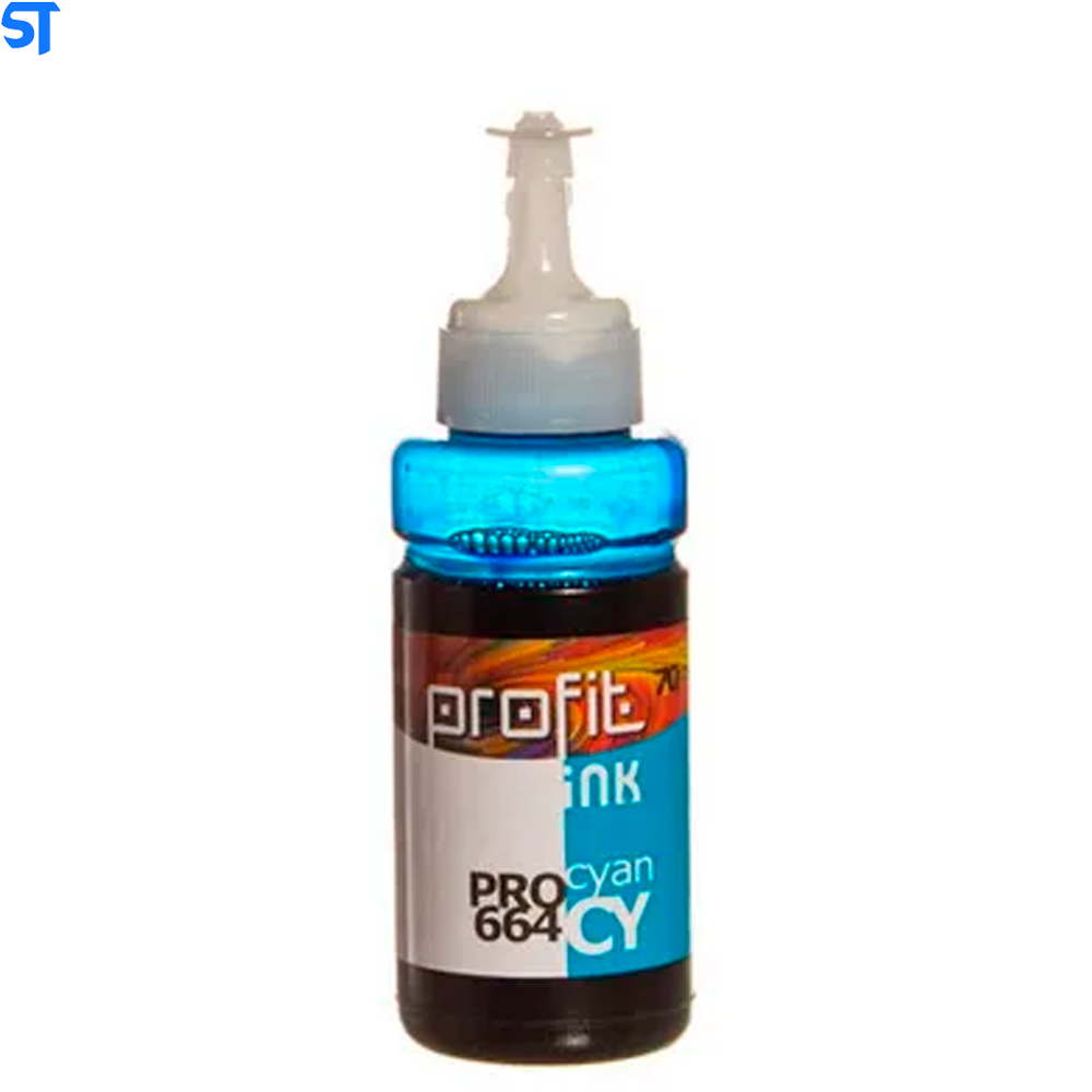 Refil Tinta Corante Epson-Hp Et 365-664 Profit Cyano 70ml