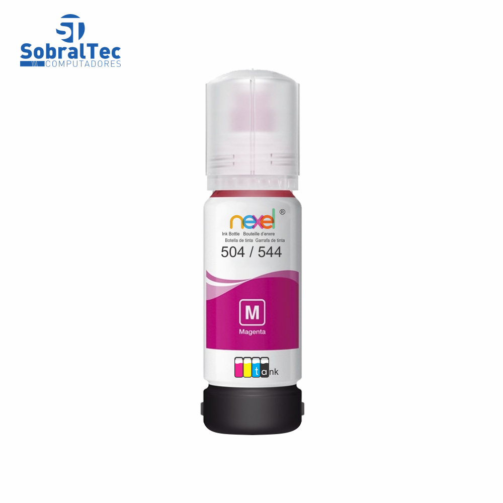 Tinta Refil Bulk Ink  Compativel Epson Corante 70ML Magento - 504/544 Nexel Para Ecotank L3150 / L3110 / L5190 / L3250