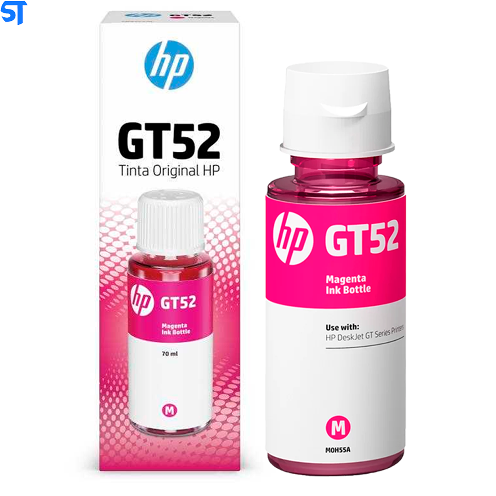 Refil Garrafa de Tinta HP Magenta GT52 70 ML - GT52m M0h55al  -  GT5822 Para Ink Tank 416- Smart Tank 517,532,617  Origi