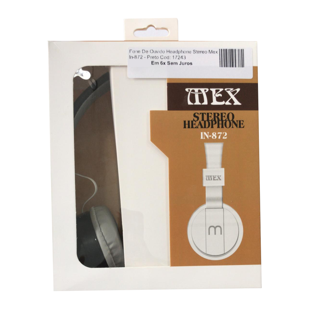 Fone De Ouvido Headphone Stereo Mex In-872