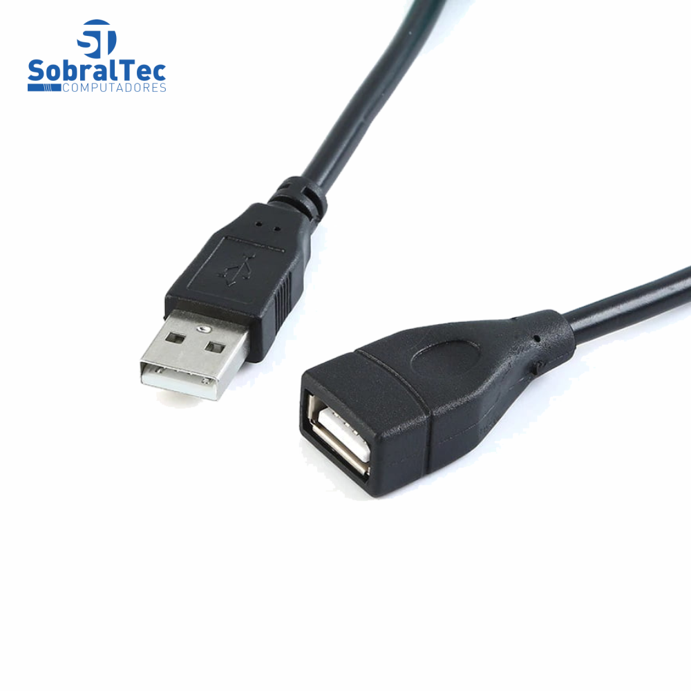 Cabo Extensor Usb 2.0 Macho x Usb 2.0 Fêmea 2 Metros Com Filtro