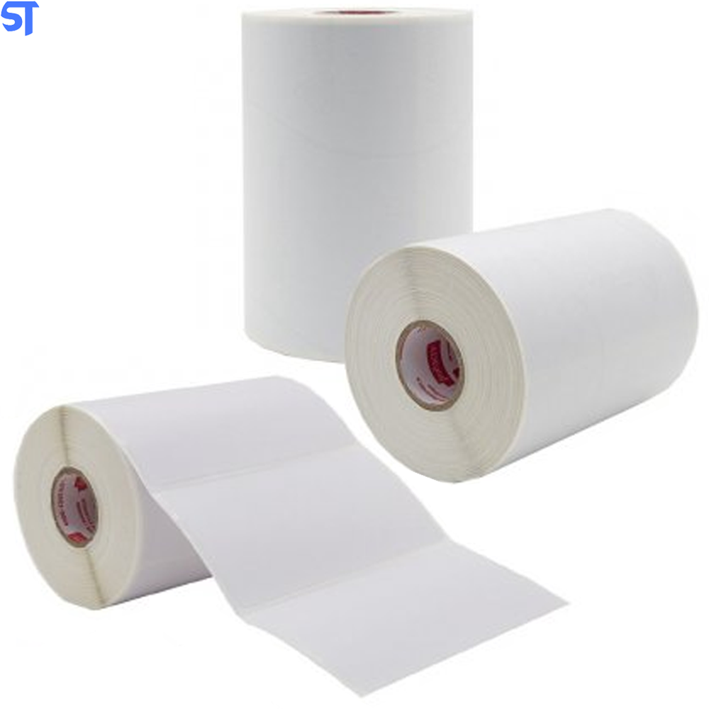 Rolo de Etiqueta 8x4 Cm | 80x40 Mm Couche Adesiva