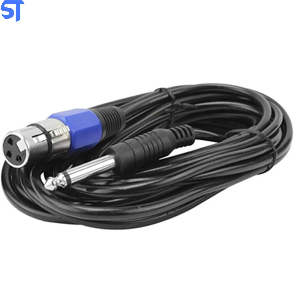 Cabo Para Microfone P10 Macho Mono Xlr Fêmea Xtrad XT-5326