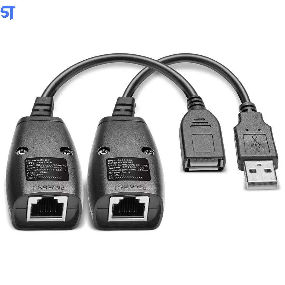 Adaptador Extensor USB Via Cabo de Rede - USB Para RJ45 - VEX 1050 USB G2- Intelbras