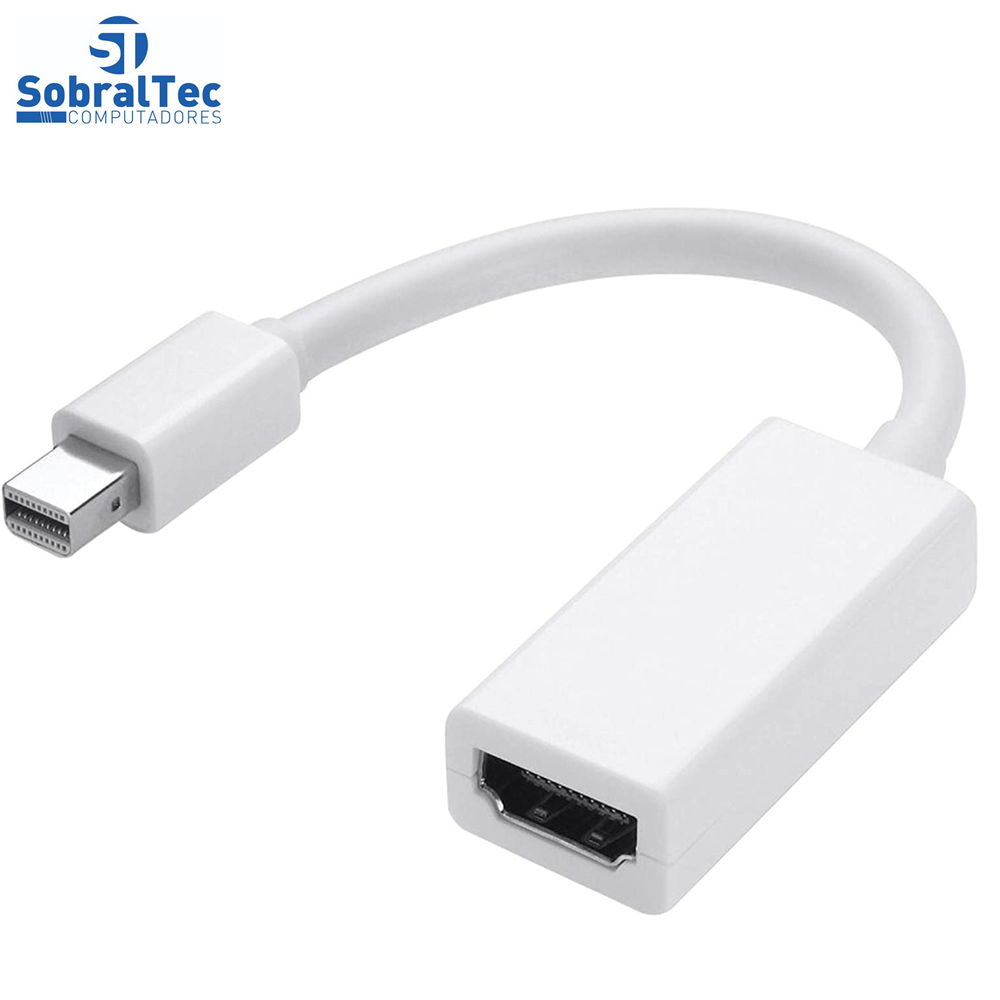 Cabo Thunderbolt Mini DP Macho Para HDMI Fêmea