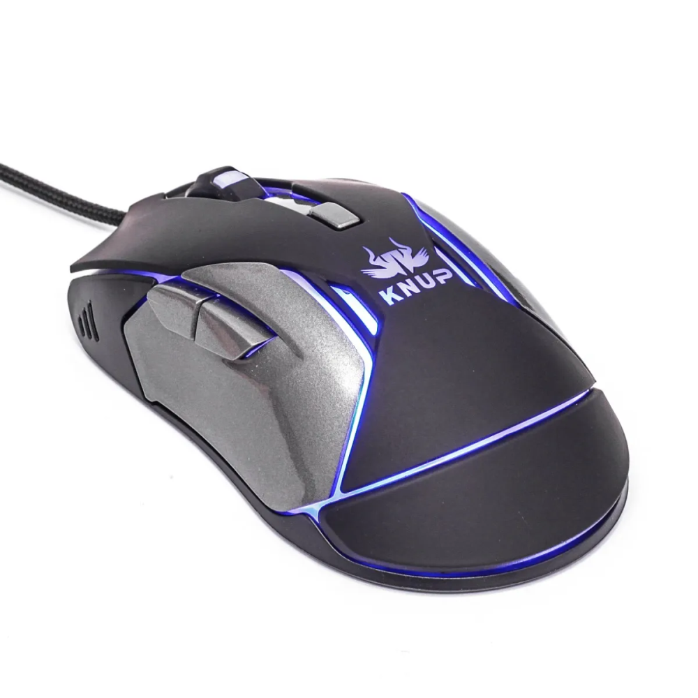 Mouse Gamer Usb 6D 6 Botões 3200Dpi de Resolução Knup KP-V34