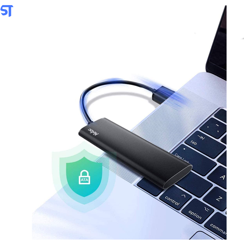 SSD Nvme Externo USB 3.2 Tipo C  1TB Netac ZSlim Leitura 550Mb/s  e 480Mb/s De Escrita