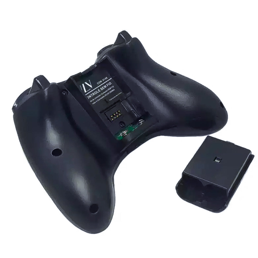 Controle Sem Fio para Xbox 360 Conexão de Modo Duplo Multi Plataforma Preto – YZV