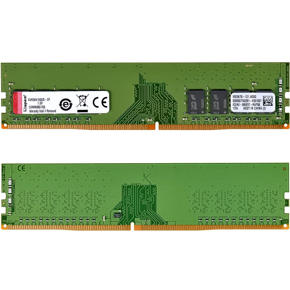 Memória Ram Desktop 8GB DDR4 2666MHz Kingston KVR26n19S8/8